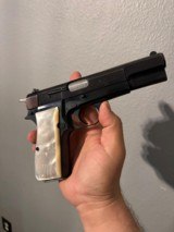 Browning hi Power 9mm w/ real mop grips - 4 of 5