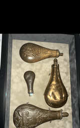 Civil War Powder Flasks X 4