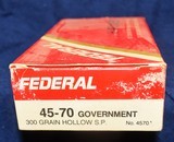 Federal New Old Stock (1970's vintage) .45-70 300 grain