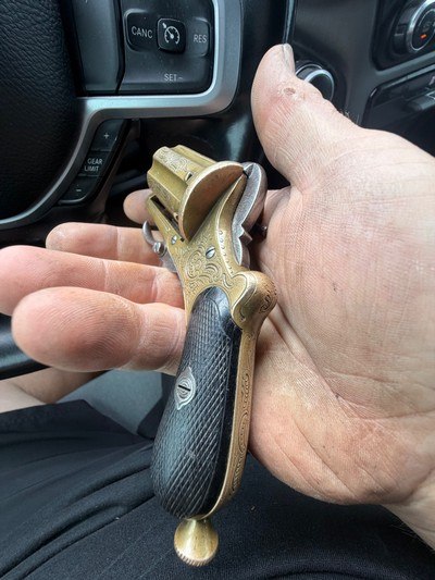 Belgian 7mm Pinfire Pepperbox pistol - Image 10 of 10