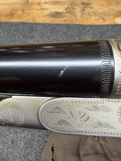 Mi-Val -licensed by Beretta double barrel 12 ga. hammer gun - Image 10 of 10