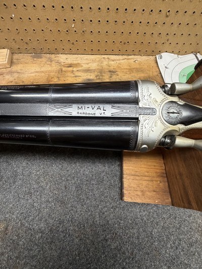 Mi-Val -licensed by Beretta double barrel 12 ga. hammer gun - Image 5 of 10