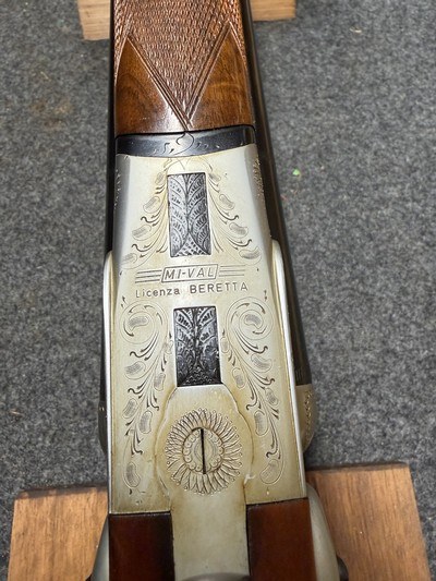 Mi-Val -licensed by Beretta double barrel 12 ga. hammer gun - Image 8 of 10