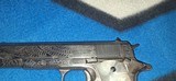 1911A1 Colt 45 Ithica 1943 WW2 full engraved - 8 of 9