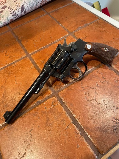 Smith & Wesson K-22 Outdoorsman Target Revolver shipped in 1937