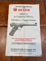 Ruger MKll Target Pistol .22 Long Rifle - Image 7 of 9