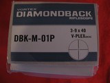 VORTEX DIAMONDBACK Rifle Scope 3x9x40 V Plex Reticle - 2 of 8