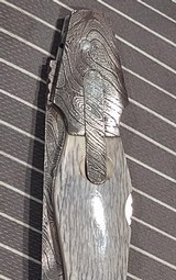 Rendon Griffin custom all Damascus automatic knife, Beautiful