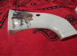 Ruger 44 Magnum new super Blackhawk revolver mastodon ivory grips with color scrimshaw - 15 of 15