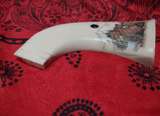 Ruger 44 Magnum new super Blackhawk revolver mastodon ivory grips with color scrimshaw - 13 of 15
