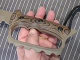 Treeman custom made knuckle duster D Guard fighting Bowie Knife - 14 of 14