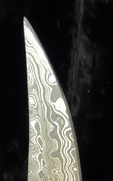 Unique Hand made figural Damascus Dragon automatic knife - 7 of 7