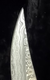 Unique Hand made figural Damascus Dragon automatic knife - 5 of 7
