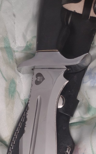 New unused, AB Custom Cutlery, recurve fighter