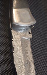 Damascus custom automatic knife - 6 of 14