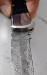 Damascus custom automatic knife - 11 of 14