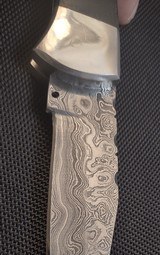 Damascus custom automatic knife - 7 of 14