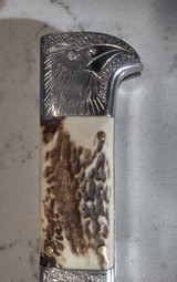 Custom Stag Eagle automatic knife - 11 of 15