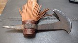 Handmade tomahawk forged from railroad spike - 2 of 7
