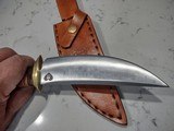 Hand made Custom hunting knife ,Scagel style, 1095 High Carbon Steel - 3 of 15