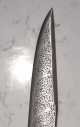 Fully engraved Cowboy Bowie knife - 15 of 15