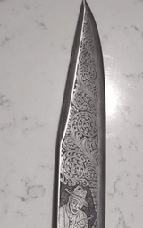 Fully engraved Cowboy Bowie knife - 3 of 15