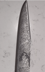 Fully engraved Cowboy Bowie knife - 2 of 15