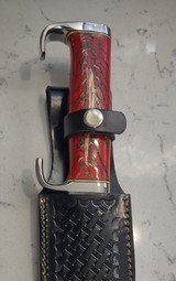 Custom Elmer Keith style hunter, red pinecone handle - 1 of 10