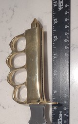 Hand made commando knuckle knife, brass and stainless blade - 10 of 10