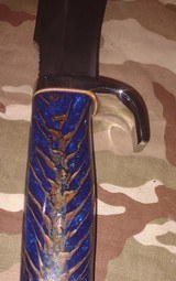 Blue Pinecone handle custom Elmer Keith style hunter - 5 of 13