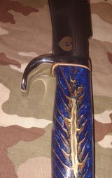 Blue Pinecone handle custom Elmer Keith style hunter - 2 of 13