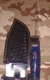 Blue Pinecone handle custom Elmer Keith style hunter - 11 of 13