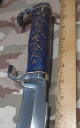 Blue Pinecone handle custom Elmer Keith style hunter - 10 of 13