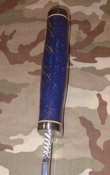 Blue Pinecone handle custom Elmer Keith style hunter - 12 of 13