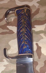 Blue Pinecone handle custom Elmer Keith style hunter - 3 of 13