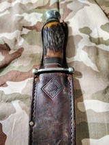Old Puma fixed blade hunting knife with stag handle - 4 of 13