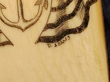Ivory handle knife with nautical scrimshaw - Image 3 of 12