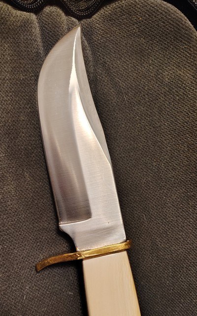 Ivory handle knife with nautical scrimshaw - Image 5 of 12