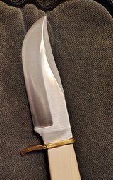 Ivory handle knife with nautical scrimshaw - Image 5 of 12
