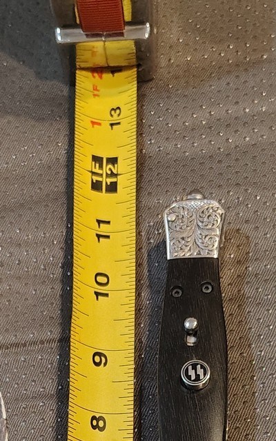 Handmade switchblade with Nazi motif - Image 9 of 14