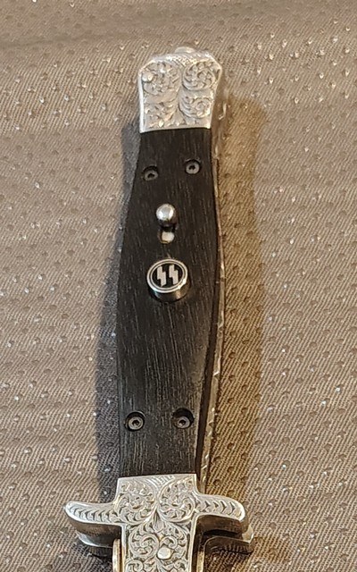 Handmade switchblade with Nazi motif - Image 4 of 14