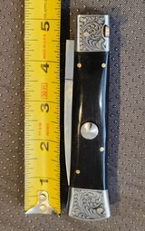 Beautiful handmade fully engraved switchblade - Image 1 of 12