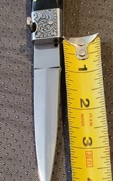 Beautiful handmade fully engraved switchblade - Image 7 of 12