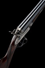 PURDEY A 12-BORE 1863 PATENT (SECOND PATTERN) PUSH-FORWARD THUMBHOLE UNDERLEVER BAR-IN-WOOD HAMMERGUN - 8 of 8