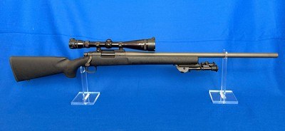 Remington 700 .223 Police Heavy Barrel Varmint with Redfield 6-18x Scope and Harris Bipod Excellent Condition with Box! - Image 7 of 15