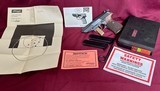 Walther P5, Very Good Condition, Matching, 9mm, 2 Mags, w/Box, Test Target, Wood Grips! - 1 of 18