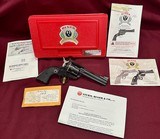 Ruger New Model Blackhawk .357 Magnum, 50th Year Anniversary Gold Inlay, 4 5/8” Barrel, 2005, Excellent Condition!