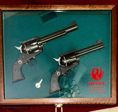 Ruger Blackhawk 50th Anniversary New Model, Matching Serial Numbers Set, 357 Mag & 44 Mag, LNIB