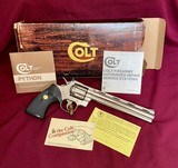 Colt Python 8”
357 Mag, Royal ColtGuard Finish, Original All Matching, Excellent Condition!