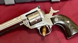Extremely Rare!...Ruger Single-Six Convertible Stainless Hunter in 17HMR / 17Mach2, 17M2 w/Matching Cylinders, Exc Cond! - 7 of 19